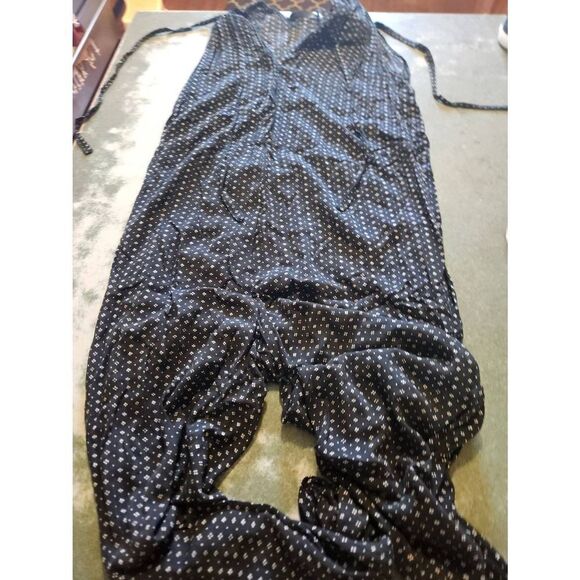 Hatch The Twilight Maternity Postpartum Jumpsuit: Black White Batik Floral sz P - Picture 2 of 4